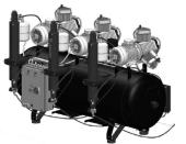 Cattani AC900 компрессор безмасляный 300-714 для 12 стоматологических установок, с осушителем, 3-фазный