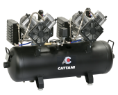 Cattani AC400 компрессор безмасляный 100-320 для 5 установок, с осушителем, 1-фазный