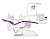 Стоматологическая установка Anthos A5 верхняя подача, черничный фиолетовый